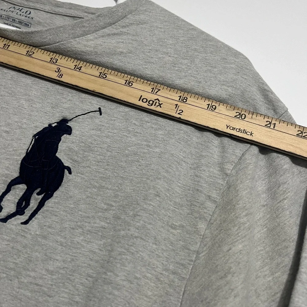 Polo Ralph Lauren Men Big Pony Logo T-shirt Gray 1XB/ XL Shirt